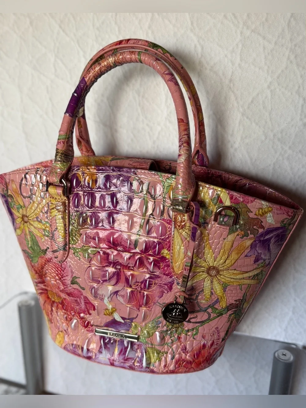 Gorgeous Brahmin Jenny perennial Shoulder Bag NWT flowers Botanical FLoral FIRM